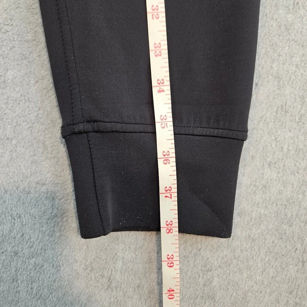Lululemon Black Tapered Athletic Joggers Ribbed Cuff Yoga Training Pants